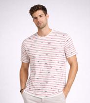 Camiseta Masculina Básica Gola Redonda Select Bege Camiseta Masculina Básica Gola Redonda Select Bege