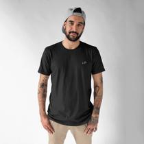 Camiseta Masculina Básica Hipsters Algodão Premium Preta Camiseta Masculina Básica Hipsters Algodão Premium Preta