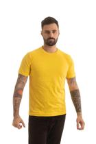 Camiseta Masculina Básica Lisa Algodão Premium Gola Redonda
