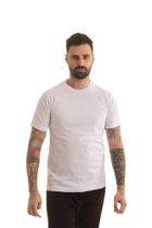 Camiseta Masculina Básica Lisa Algodão Premium Gola Redonda