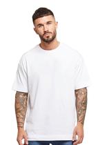 Camiseta Masculina Básica Lisa Moderna Branca 100% Algodão 30.1