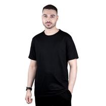 Camiseta masculina basica lisa preta