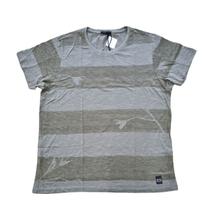 Camiseta Masculina Básica Malha Texturizada Listras Viscose e Algodão Plus Size G1 Ao G3 Cratus