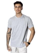 Camiseta Masculina Básica Manga Curta Lisa Algodão Slim Fit Camiseta Masculina Básica Manga Curta Lisa Algodão Slim Fit