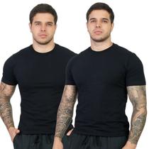 Camiseta Masculina Básica Manga Curta Malha Queopes Peruana Austin