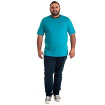 Camiseta masculina básica manga curta plus size 118001