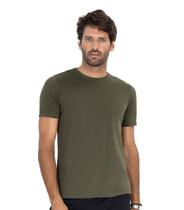 Camiseta Masculina Básica Meia Malha Diametro Verde