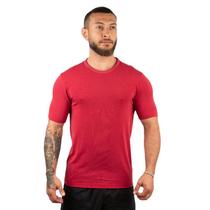 Camiseta masculina basica modal bordo