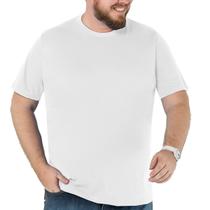 Camiseta Masculina Básica Plus Size Comfort Branca