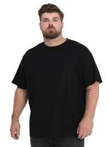 Camiseta Masculina Básica Plus Size Preta G6