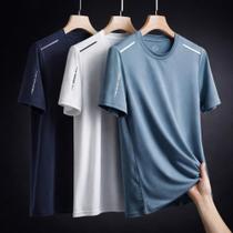 Camiseta Masculina Básica Slim Fit Verão Treino Academia Treino Não Esquenta Não Esquenta