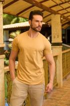 Camiseta Masculina Básica Slim Marfim - Conquest