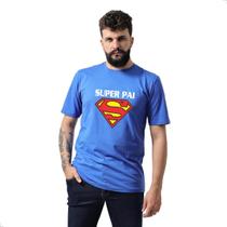 Camiseta Masculina Basica Super Pai TechMalhas lembrancinha de Dia dos Pais P ao G3