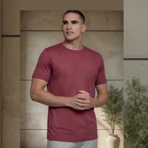 Camiseta masculina básica techt t-shirt daily modal antiodor burg