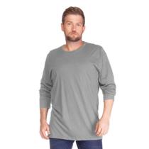 Camiseta Masculina BásicaManga Longa Plus Size