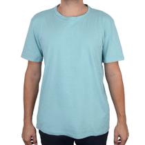Camiseta Masculina Basico.com Lisa Azul Turquesa 10210