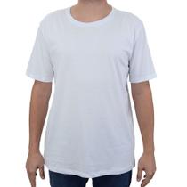 Camiseta Masculina Basico.com Pima Gola Redonda Branca - 102