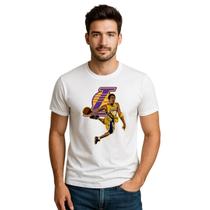 Camiseta Masculina Basquete Lakers Kobe Bryant Lançamento