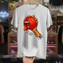 Camiseta Masculina Basquete Monster Algodão Premium Camisa Urbana Streetwear Art Casual Oferta Limitada