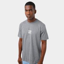 Camiseta Masculina Billabong Mid Icon Cinza Original Camiseta Masculina Billabong Mid Icon Cinza Original
