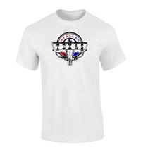 Camiseta Masculina Blusa 100% Algodão Longhorn Apallas Logo Estilizado Texas