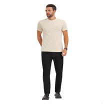Camiseta Masculina Bordado Cordel Look Casual Manga Curta