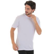 Camiseta Masculina Branca Básica Algodão