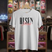 Camiseta Masculina Branca Básicas Estampa Central Gospel Fé Cristã 100 Algodão Camisa Caimento Suave Evangélica