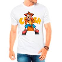 Camiseta Masculina Branca Crash Bandicoot 10