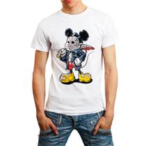 Camiseta Masculina Branca Desenho Mickey 04