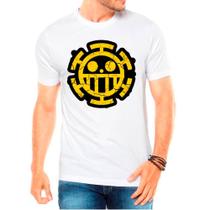 Camiseta Masculina Branca Desenho One Pieces 11