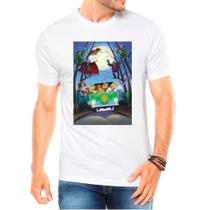 Camiseta Masculina Branca Desenho Scooby Doo 02