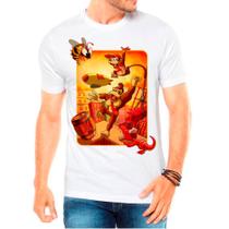 Camiseta Masculina Branca Donkey Kong 01