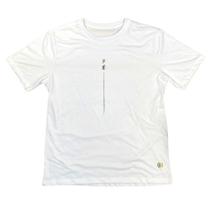 Camiseta Masculina Branca Fé vertical Camiseta Masculina Branca Fé vertical