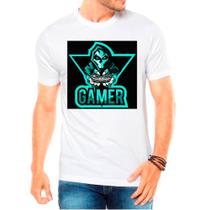 Camiseta Masculina Branca Gamer Games jogos 02