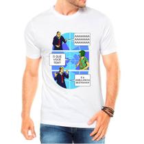 Camiseta Masculina Branca Kiko Chaves Desenho 09