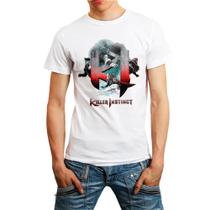 Camiseta Masculina Branca Killer Instinct jogos Luta games Camiseta Masculina Branca Killer Instinct jogos Luta games