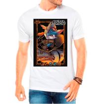 Camiseta Masculina Branca LOL League of Legends 02 Camiseta Masculina Branca LOL League of Legends 02