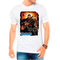 Camiseta Masculina Branca Metal Gear Solid Jogos Games Camiseta Masculina Branca Metal Gear Solid Jogos Games