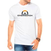 Camiseta Masculina Branca Overwatch Jogos Games 02
