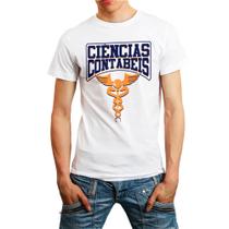 Camiseta Masculina Branca Profissão Ciências Contábeis