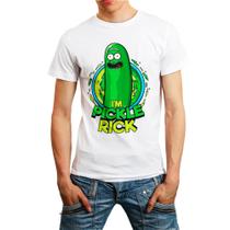 Camiseta Masculina Branca Rick and Morty 07