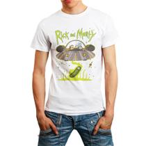 Camiseta Masculina Branca Rick and Morty 23