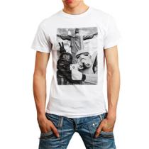 Camiseta Masculina Branca Star Wars Rio 15 Camiseta Masculina Branca Star Wars Rio 15