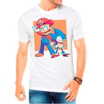 Camiseta Masculina Branca Super Mario 10