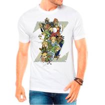 Camiseta Masculina Branca Zelda Jogos Games Camiseta Masculina Branca Zelda Jogos Games