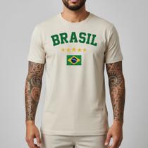 Camiseta Masculina Brasil Bandeira Algodão 100 Streetwear Casual Urbana Premium Confortável Lifestyle Leve Moderna Camiseta Masculina Brasil Bandeira Algodão 100 Streetwear Casual Urbana Premium Confortável Lifestyle Leve Moderna