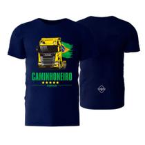 Camiseta Masculina Brasil Caminhoneiro Caminhão Scania - Estradão BR