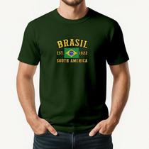 Camiseta Masculina BRASIL Exclusiva Algodão Premium