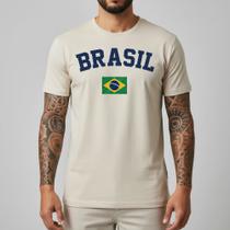 Camiseta Masculina Brasil Torcedor Algodão Premium Camisa Estilo Copa Futebol Casual Manga Curta Confortável Visual Esportivo Nacional Regular Fit Camiseta Masculina Brasil Torcedor Algodão Premium Camisa Estilo Copa Futebol Casual Manga Curta Confortável Visual Esportivo Nacional Regular Fit